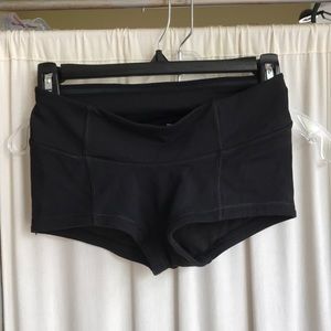 Black Lululemon Brief Shorts